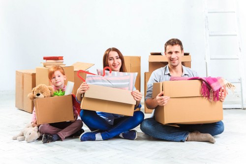 Secure Man With Van Highbury online payment illustration