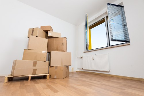 Checklist and packing materials for a local office relocation