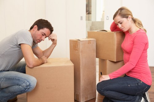 Professional movers supporting a flat move in Highbury