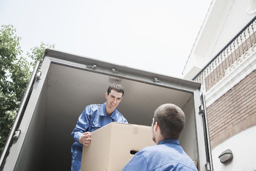 Local moving service helping with flat move in Highbury